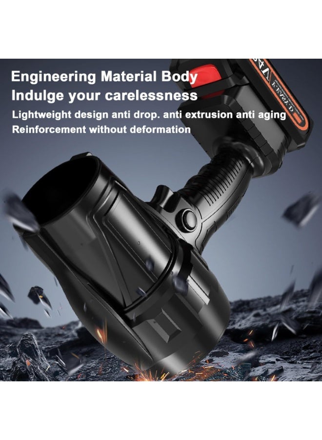 Turbo Jet Blower, Portable Dust Cleaner, Handheld Turbo Fan, with 24v Battery, 80mm Turbocharged, for Lawn Care, Leaf Blowing, Car, Camping, Cleaning - Image 2